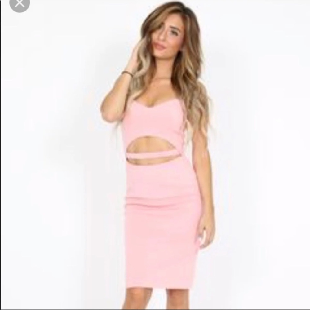 Kittenish Dress Pink